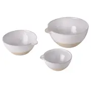 Davis & Waddell Mixing Bowl Set of 3 Stoneware Batter Salad Baking Cooking Bowls