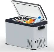 Car Fridge, 30L Portable Camping Fridge，Compressor Dual Zone Refrigerator Cooler
