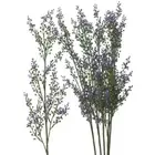 Set of 6 Weatherproof Purple Seeded Flower 30" Floral Sprays