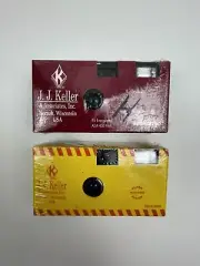 Two Disposable 35 mm Flash Camera w/ 15 Exposure J.J. Keller Sealed Expired