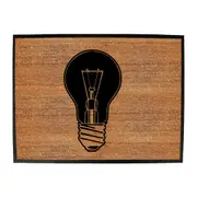 Light Bulb White - Funny Novelty Doormat Man Cave Floor mat