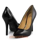 Black Patent Awesome Sexy Height Pointy Pointed Toe Stilettos Heels Pumps