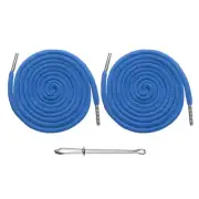 2pcs Drawstring Cords 51" Replacement Drawstring with Threader, Lake Blue