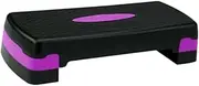 Oshhni Aerobic Exercise Step Platform Aerobic Stepper Adjustable Height Wide 26" Lightweight Training Workout Stepper with 2 Risers