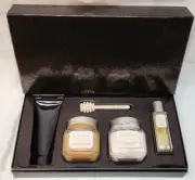 Laura Mercier Set/Lot Almond Coconut Milk Souffle Body Creme Honey Bath Toilette