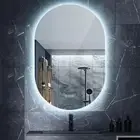 Simplus LED Wall Mirror Oval Bathroom Mirrors for Wall Mounted Anti-Fog Smart To