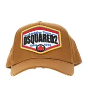 [DSQUARED2] DSQUARED2 Baseball hat with logo patch Man One Size One Size Brown