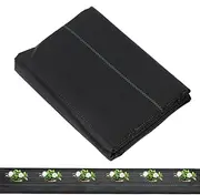 Heavy Duty Grass Barrier | Anti Grass Fabric,Sturdy Black Grass Barrier Mat for Underlayment, Commercial Driveway, Landscaping