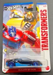 Hot Wheels Bugatti Veyron HW ‘24 Transformers Series 4/5 Black VHTF!