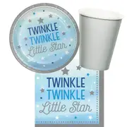 Twinkle Twinkle Little Star Boy Birthday- Baby Shower 8 Guest Tableware Party Pack!