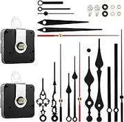 StFlyBro 2 Pack Non Ticking Clock Movements and Set of 3 Clock Hands