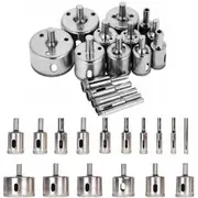 16Pcs Holes Cutter Saw Drill Bit Diamond Hole Saw Set Tile Glass Marble Ceramic