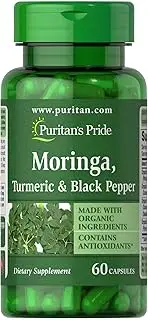 Puritan's Pride Moringa, turmeric & black pepper 60 capsules, 60 Count
