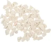 CORHAD Brooch Backs Keepers 100pcs Caps Pin Backs for Uniform Badge Replacement