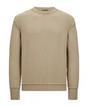 Textured Cotton Jumper XL light beige