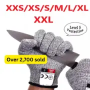 Cut Resistant Gloves Anti-Cutting Food Grade Level 5 Kitchen Butcher Protections