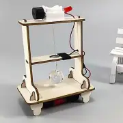 DIY Earth Quake Alarm Science Experiment Model Wood DIY Teaching Prop Science