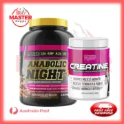 Max's Anabolic Night Protein Casein 1.82Kg + Creatine Monohydrate 400g Stack