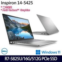 DELL戴爾 Inspiron 14-5425-R1708STW 商務筆電 14吋/R7-5825U/16G/PCIe 512G SSD/W11