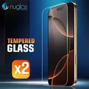 2xFor iPhone 16 15 14 13 12 11Pro XS Max XR Plus Tempered Glass Screen Protector