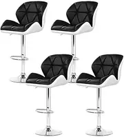 [Artiss] 4X Bar Stools Kitchen Swivel Stool Leather Padded Gas Lift Chairs