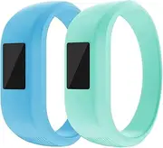 Garmin Vivofit Jr/Vivofit Jr.2 Bands, Soft Silicon Wristband Strap Bands for Garmin Vivofit Jr/Vivofit Jr.2, Small and Large（for Kids） (2Pcs, Small: 5.7")