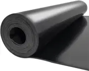 3.3X9.8 Ft Solid Rubber Sheet Heavy Duty Neoprene Rubber Rolls 1/8" Thick