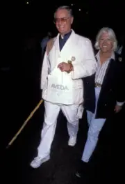 Larry Hagman & wife Maj at Opening night of Cirque Du Soleil - 1990 Old Photo