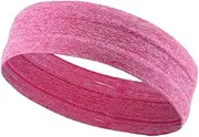 AIMALL Breathable Fitness Sports Headband with Anti-Slip Silicone, Polyester Fiber, Sweat-Absorbing, Elastic, 9.4" x 1.9"