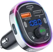 ​ Bluetooth 5.3 FM Transmitter for Car, Bluetooth Car Adapter, PD 30W & QC3.0...