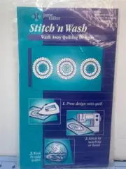 JUNE TAILOR Stitch 'n Wash - Wash Away Quilting Designs - FEATHERED WREATH 7.5"