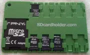 Green micro SD Card Holder Storage Wallet Case SD/SDHC/SDXC USA Shipper!