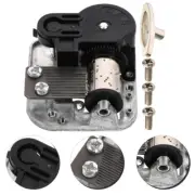 Music Box Movement Crank Mechanism Hand Boxes Clockwork Replacement