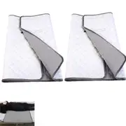 2pcs Absorbent Bed Pad Washable Tuckable Incontinence Bed Wetting Pad Sheet Protector-Grey