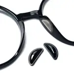 太陽眼鏡 膠框眼鏡專用月牙型空氣防滑鼻墊貼 眼鏡止滑鼻墊 增高鼻墊 加高鼻托(六對12入)