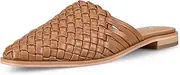 [zero-sum] Women's Closed Toe Flat Mules Braided Backless Slip-On Sandals Summer Loafer Casual Slides for Women