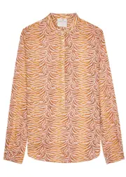 Forte_forte Zebra-print Voile Shirt - Coral - 3 (UK 12 / M) 3 (UK 12 / M)