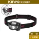 【KINYO】電池式輕量LED頭燈 (LED) XPE+SMD燈泡 紅光爆閃 露營 停電必備 100LM 50M照射距離