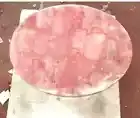 Live Edge Rose Quartz Stone Dining Table Crystal Healing Gemstone Decors