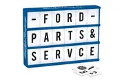 FORD Light Up Box Sign - Comes with 85 Letters and Ford Symbols