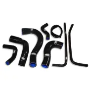 BLACK Samco Silicon Rad Hoses FOR Yamaha Tracer 900 17>20