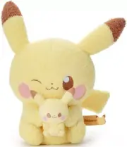 Pokemon Pikachu Poke Peace Plush Toy (with Plush ver.) 35cm NEW Japan
