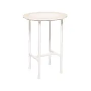 Rayell Marble Side Table Printed Moroccan Magic Blush Marble/White Legs 40x50cm