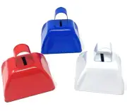 Bulk 24 Pack of Patriotic Cowbell Noise Makers - Steel Construction for the B...