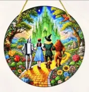 Wizard Of Oz 8" Round Suncatcher