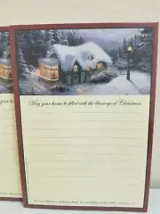 THOMAS KINKADE 4 NOTEPADS Painter of Light 5x7 Silent Night Christmas 1998 lot