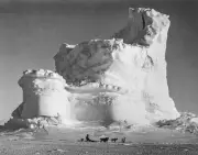The Castle berg a weathered iceberg Herbert Ponting Photograph Print 11"x14"