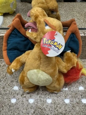 1999 Charizard Nintendo Pokémon 11” Inches Toy Plush Doll Play by Play Vintage