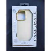 CASE MATE IPHONE 15 PRO MAX SILICONE BEIGE MAGSAFE -TEMPERED GLASS