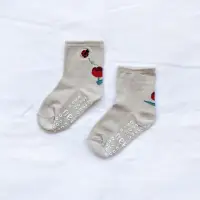 在飛比找momo購物網優惠-【needo socks】KIDS 鬱金香 3:4(刺繡棉襪